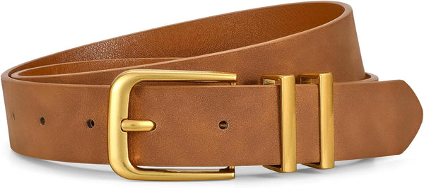 Women's Soft Faux Leather Belt For Jeans Pants Dress Fashion Ladies