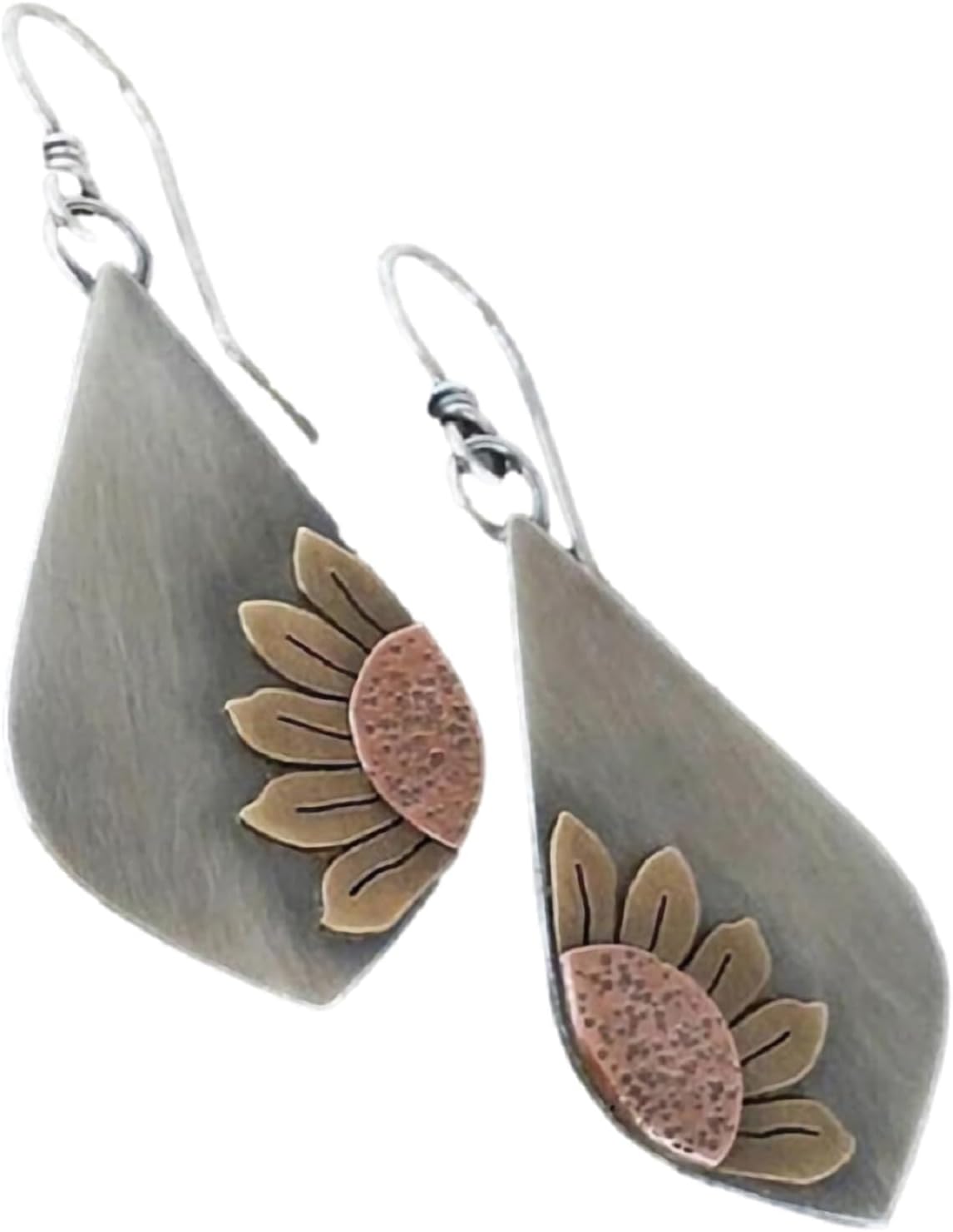 Antiqued Spiral Hollow-Out Boho Hoop Earrings