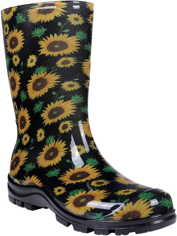 Women's Mid Calf Rain Boots