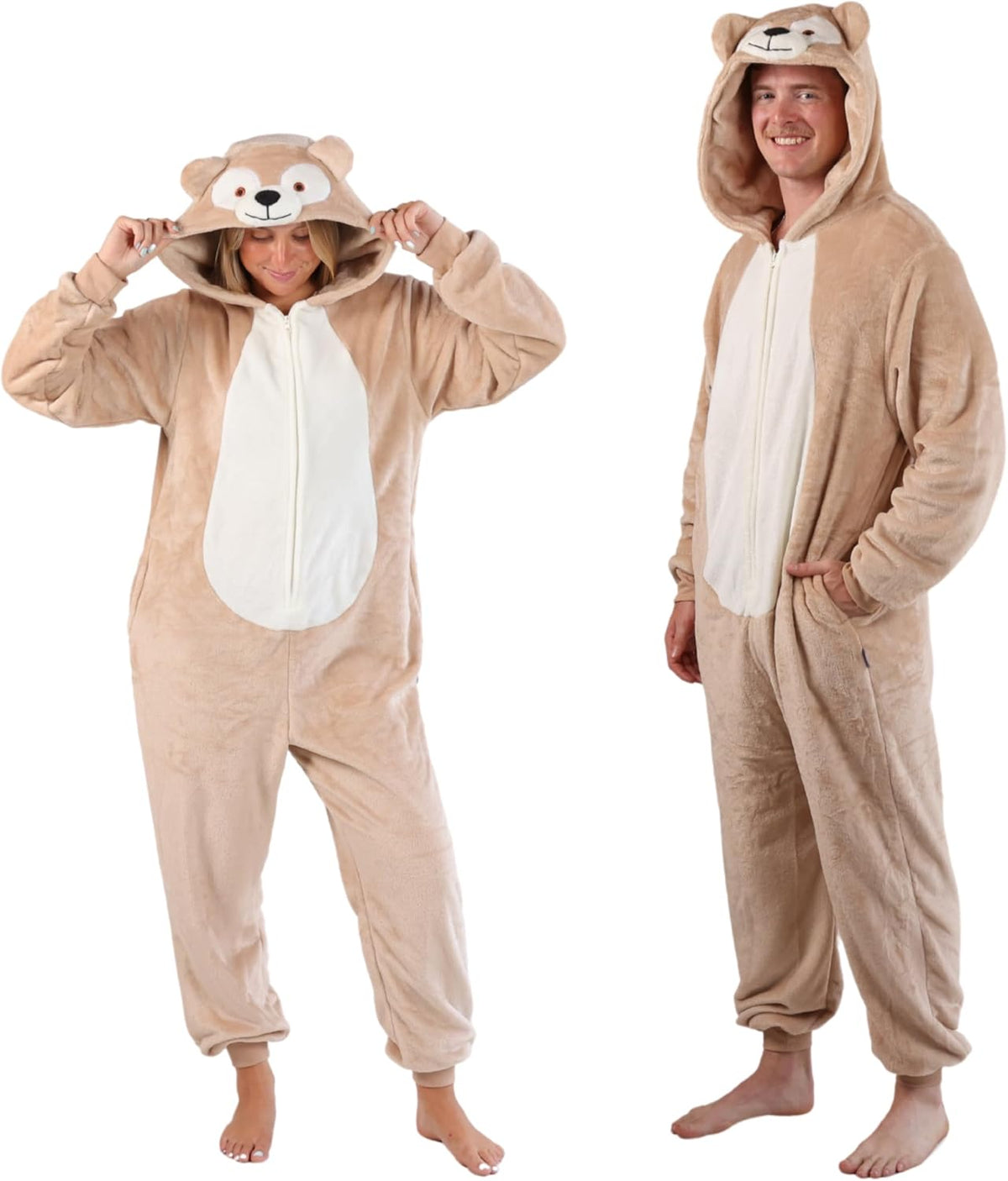 Funziez! Slim Adult Onesie - Food and Animal Costume - One Piece Cosplay Suit for Adults, Women and Men