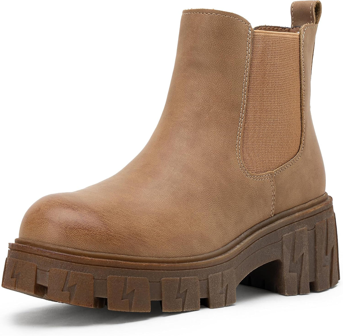 Women's Chelsea Combat Boots, Chunky Platform Ankle Boots