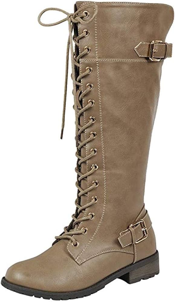 Mango 27 Womens Knee High Buckle Riding Boots Secondary image