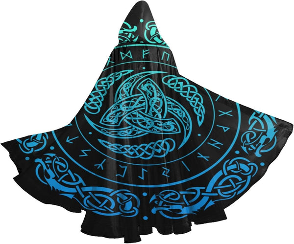 YETTA YANG Halloween Hooded Robe Cloak for Adult Men Women Christmas Hoodies Cape Cosplay Cosplay Costumes