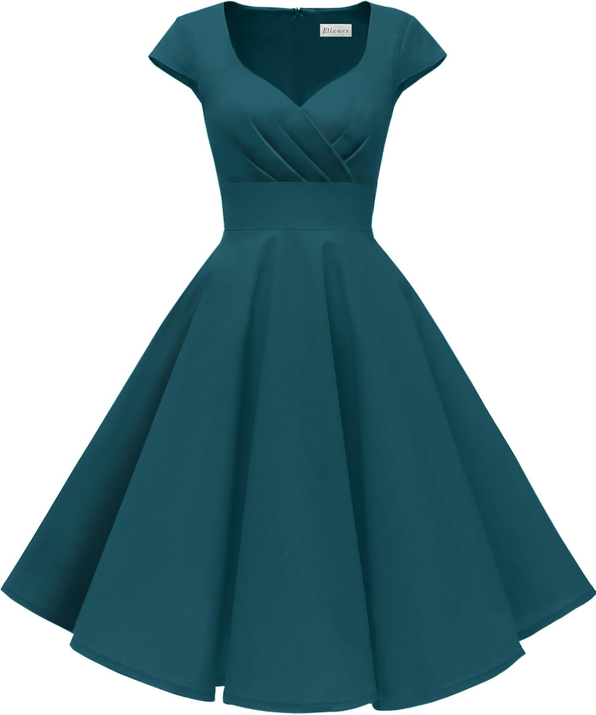 1950s Retro Vintage Elegant Dress with Pockets