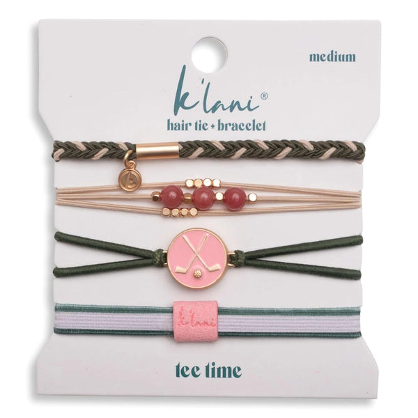 K'lani Inspire Hair Tie Bracelets - Elastic Ponytail Holder - Medium