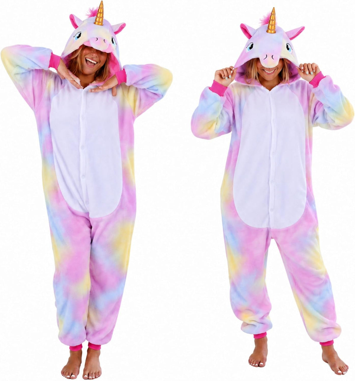 Funziez! Slim Adult Onesie - Food and Animal Costume - One Piece Cosplay Suit for Adults, Women and Men