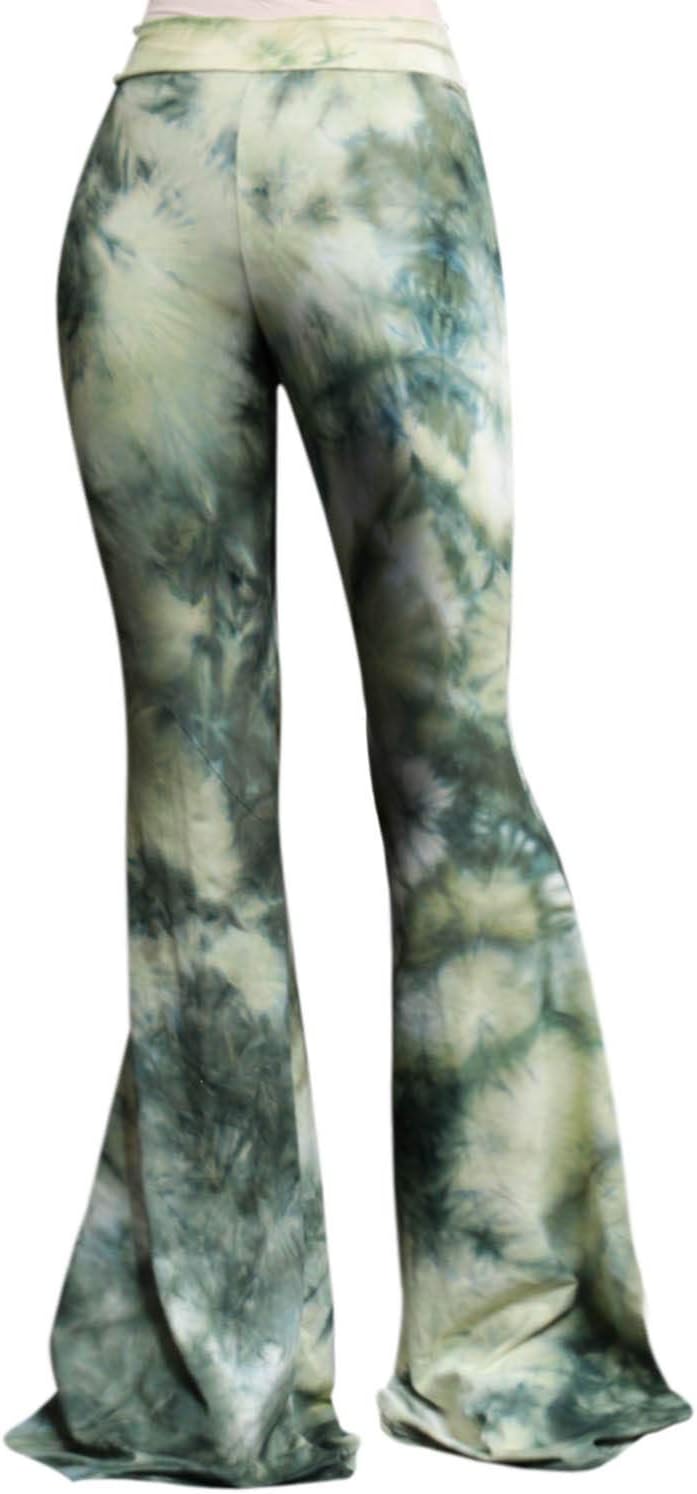 Women's High Waist Wide Leg Long Palazzo Bell Bottom