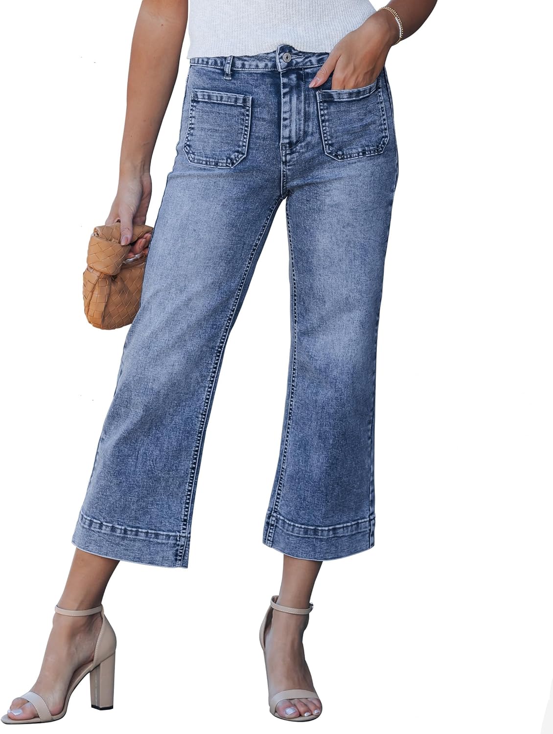Luvamia Wide Leg Jeans For Women Trendy High Waisted Flare Jeans
