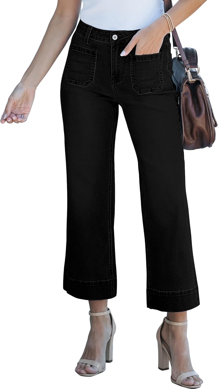 Luvamia Wide Leg Jeans For Women Trendy High Waisted Flare Jeans