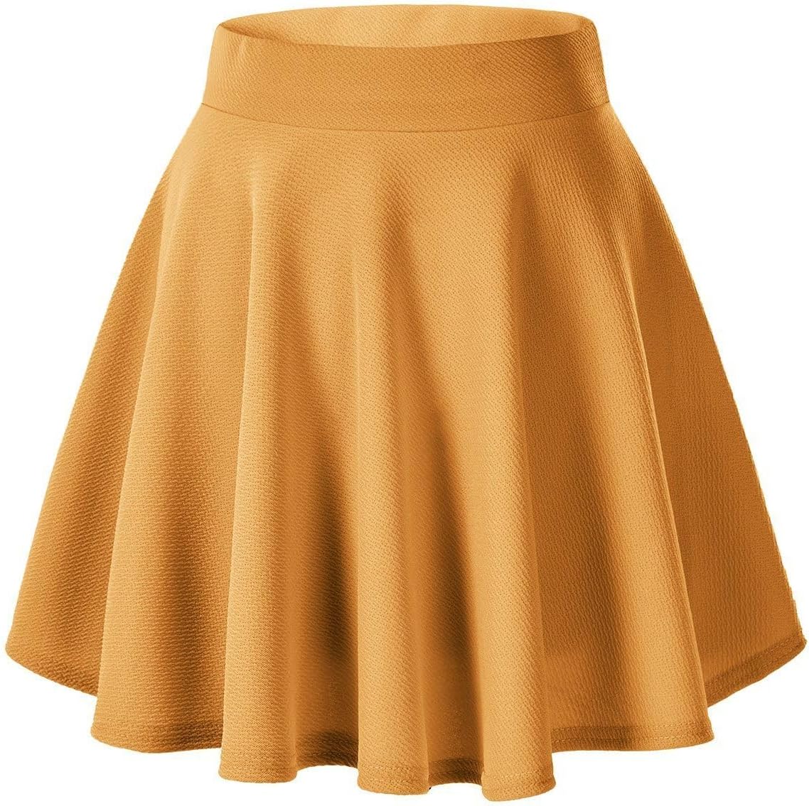 Urban CoCo Women's Basic Versatile Stretchy Flared Casual Mini Skater Skirt
