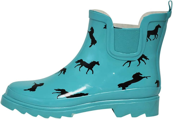 Womens Ankle Rain Boots - Ladies Waterproof Winter Spring