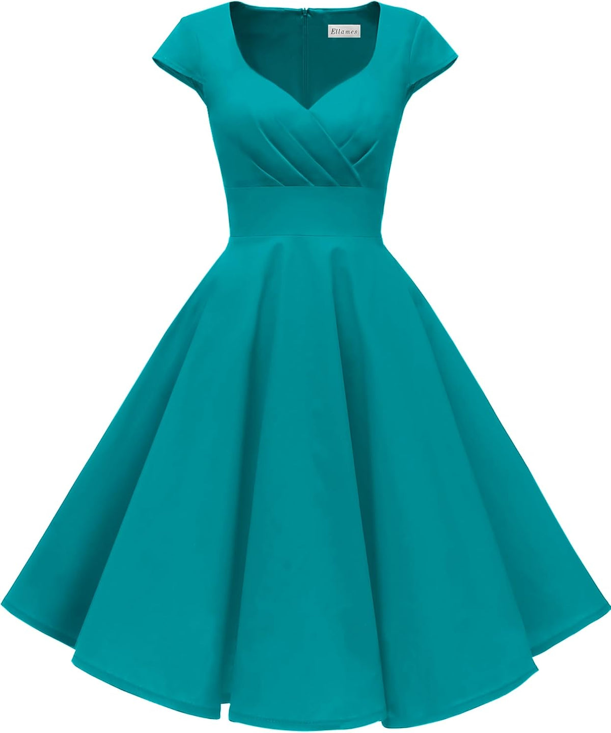 1950s Retro Vintage Elegant Dress with Pockets