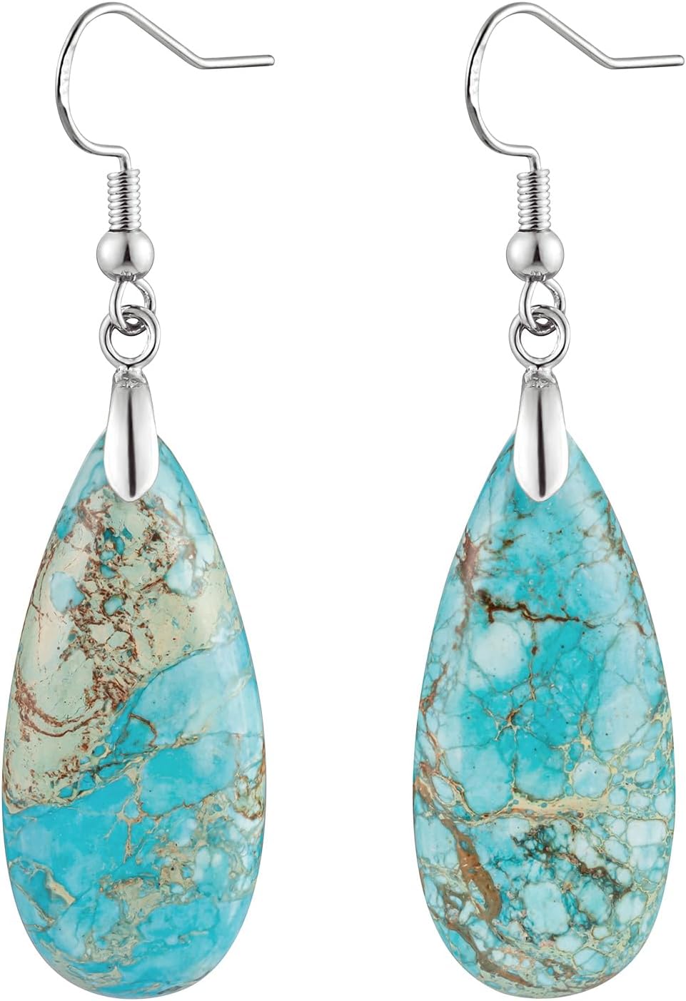 Imperial Jasper Teardrop Earrings