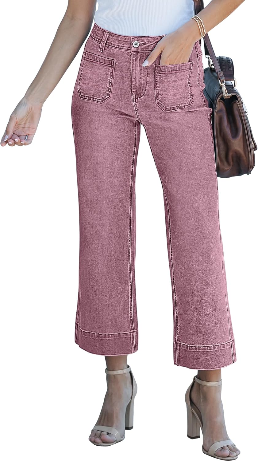 Luvamia Wide Leg Jeans For Women Trendy High Waisted Flare Jeans