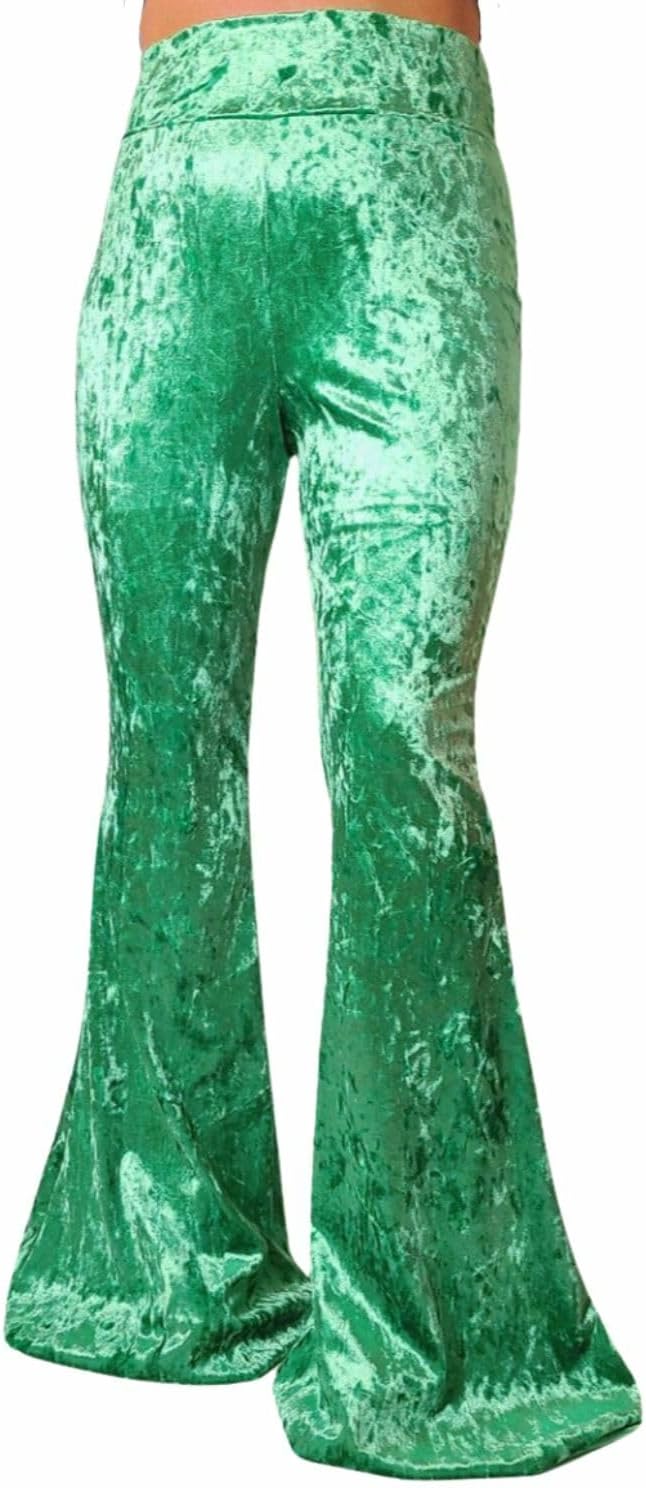 Women's High Waist Wide Leg Long Palazzo Bell Bottom