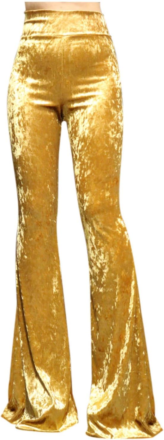 Women's High Waist Wide Leg Long Palazzo Bell Bottom