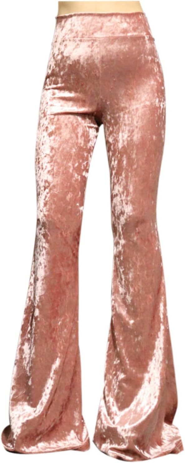Women's High Waist Wide Leg Long Palazzo Bell Bottom