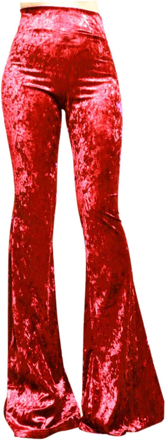 Women's High Waist Wide Leg Long Palazzo Bell Bottom