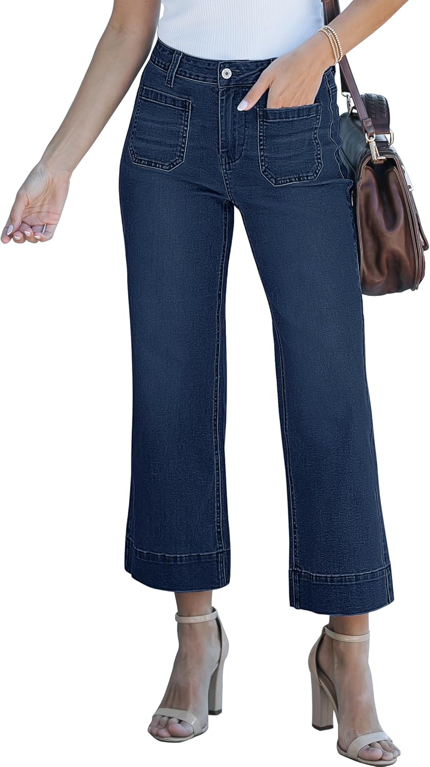 Luvamia Wide Leg Jeans For Women Trendy High Waisted Flare Jeans