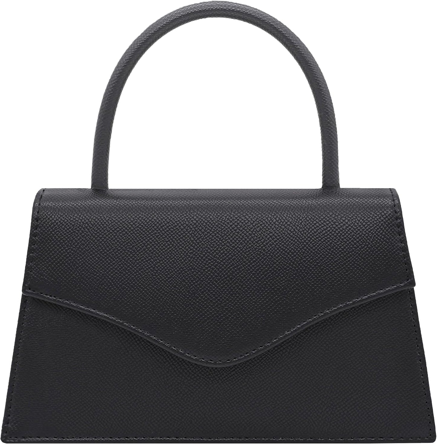 Patent Leather Top-Handle Evening Clutch