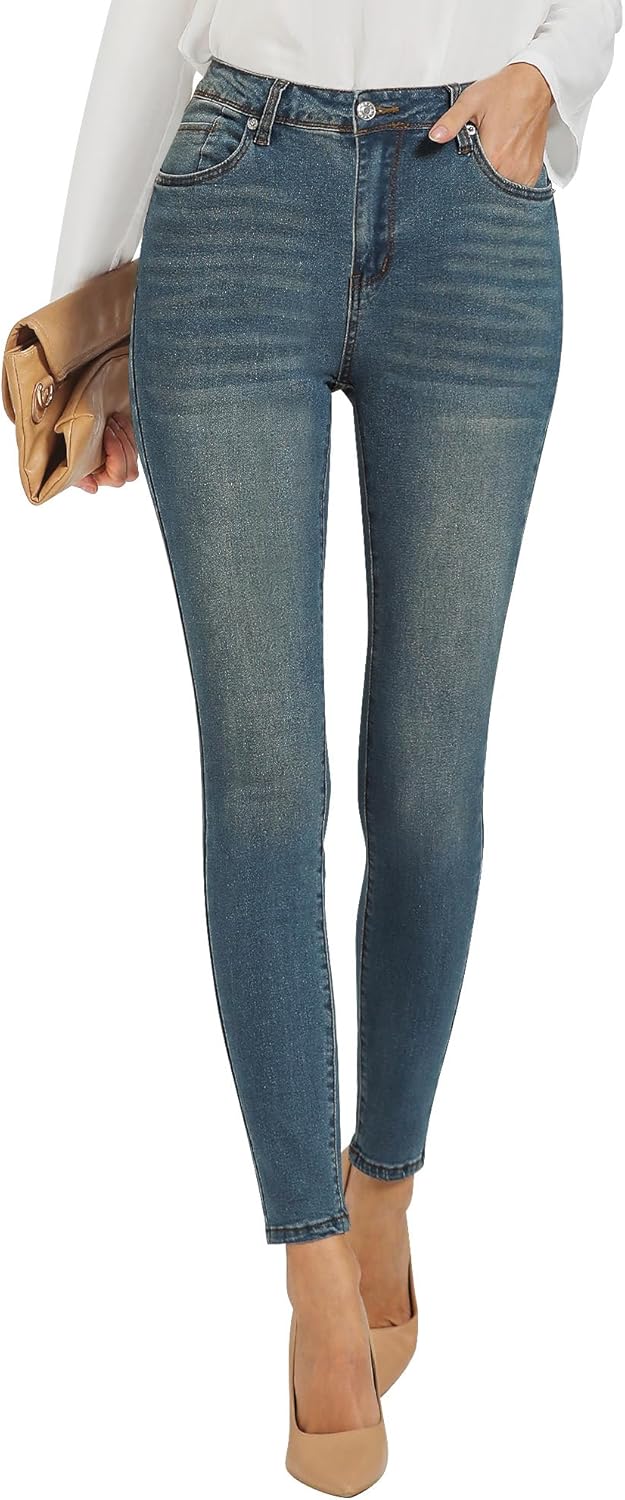 Grapent Skinny Jeans For Women High Waist Stretchy Classic High Rise