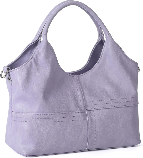 Medium Vegan Leather Satchel-Tote for Women