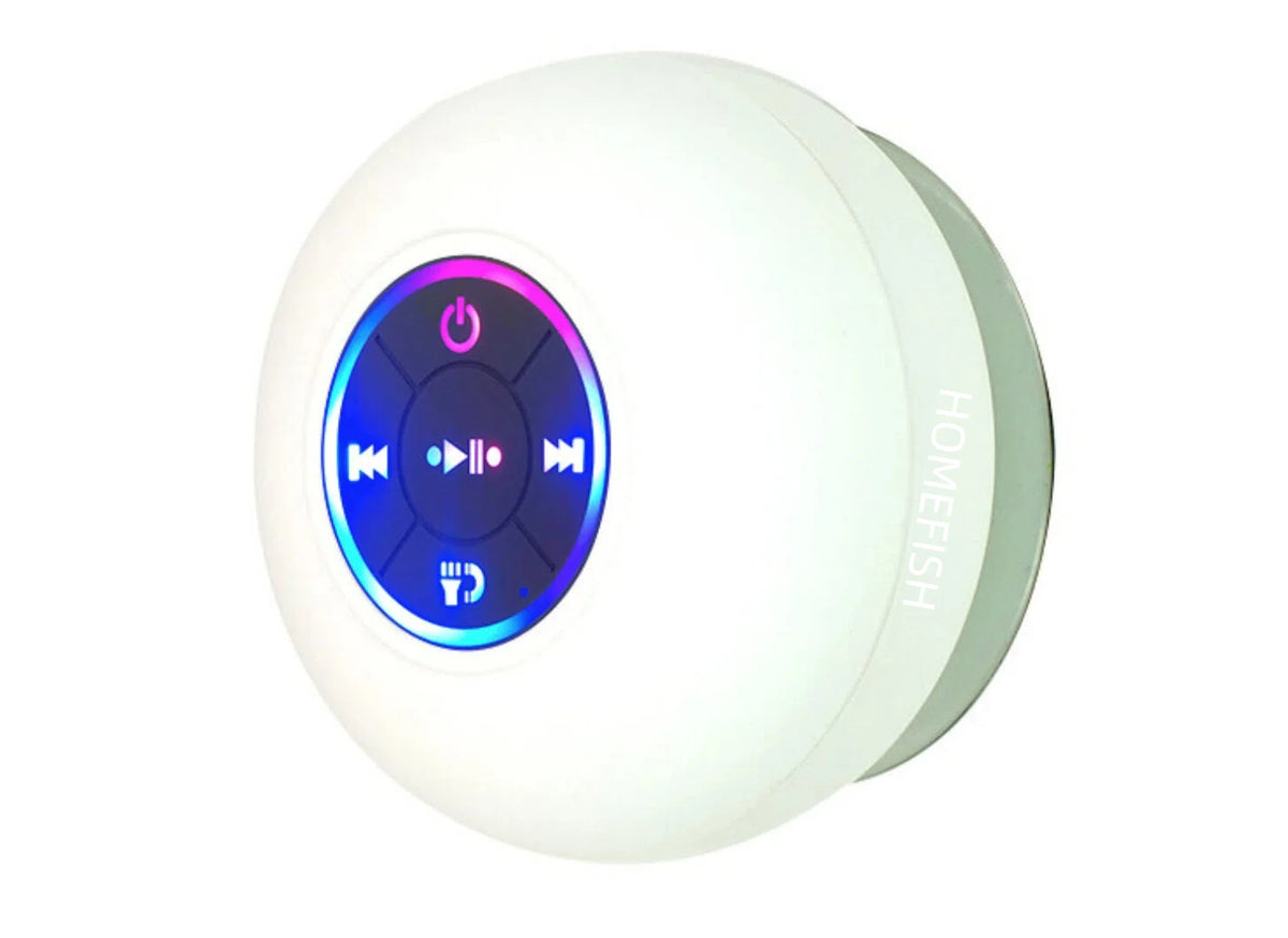 Waterproof Bluetooth Shower Speaker with RGB Light