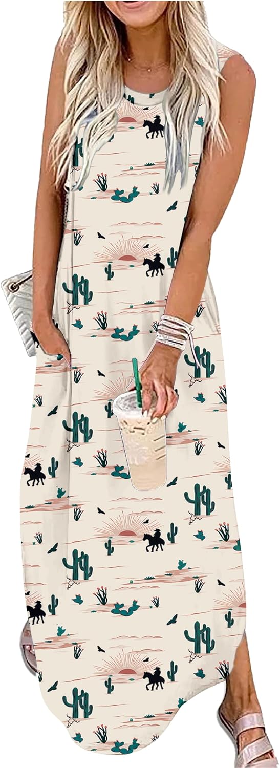 CHUNTIANRAN Maxi Dresses for Women Summer Outfits Boho Beach Long Dresses Casual Sundresses Resort Wear for Women 2026
