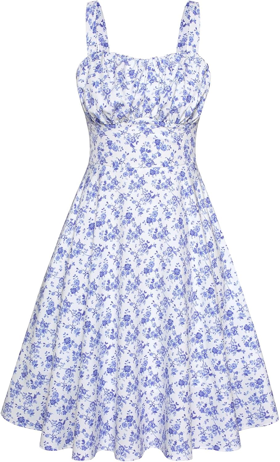 Belle Poque Womens Vintage A-line Midi Cocktail Party Dress