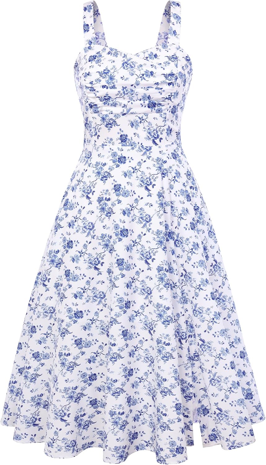 Belle Poque Women's Vintage Midi Tea Party Cocktail Dress