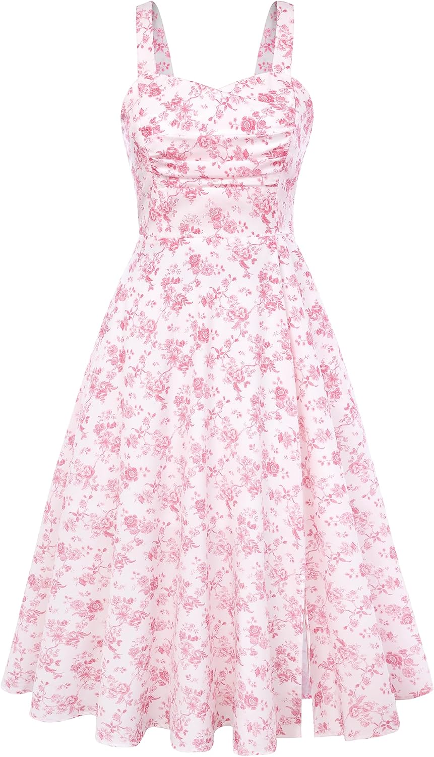 Belle Poque Women's Vintage Midi Tea Party Cocktail Dress
