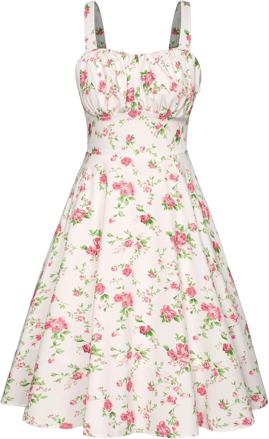 Belle Poque Womens Vintage A-line Midi Cocktail Party Dress