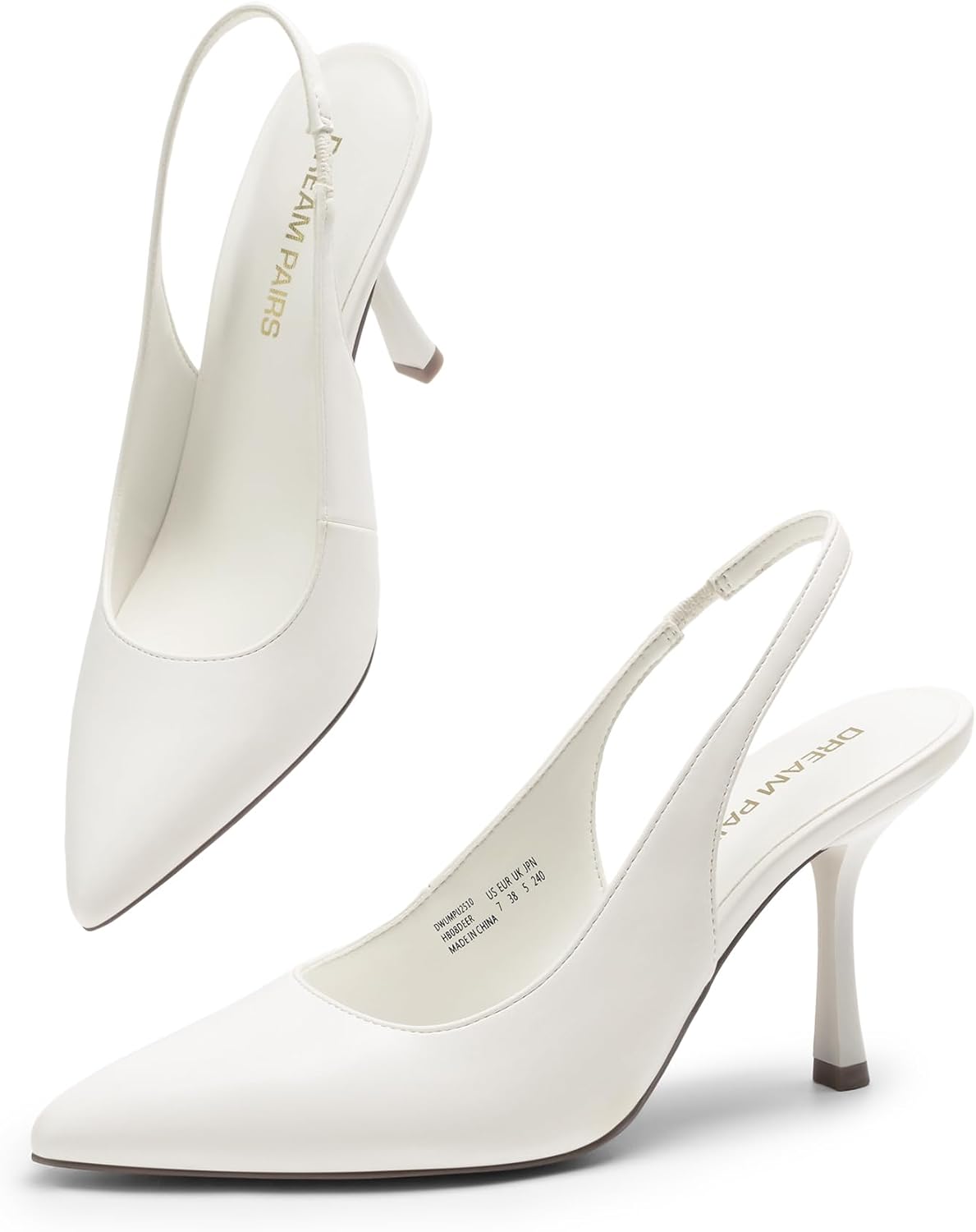 DREAM PAIRS Women's Slingback High Heels Pumps Shoes