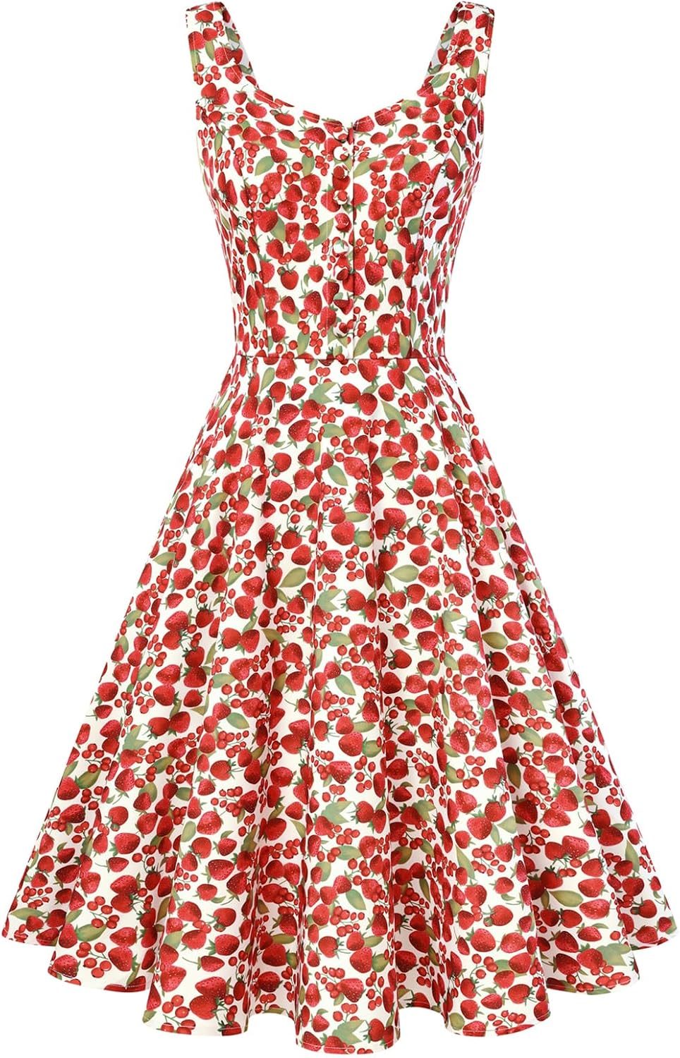 Belle Poque 1950s Vintage Dress for Women Sleeveless Homecoming Dresses Cocktail Party A-Line Summer Dress