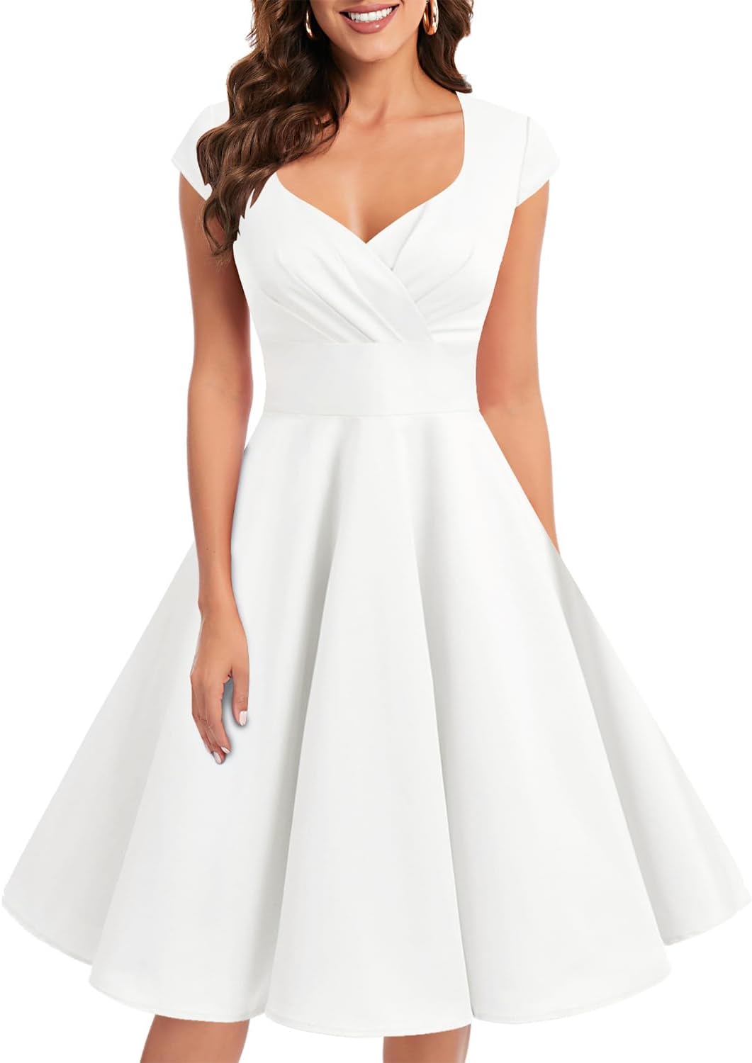 Bbonlinedress Women Short 1950s Retro Vintage Cocktail Party Swing Dresses