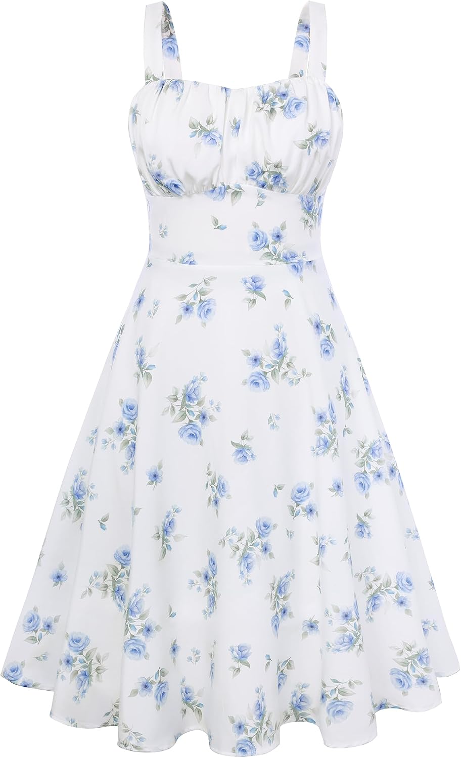 Belle Poque Womens Vintage A-line Midi Cocktail Party Dress