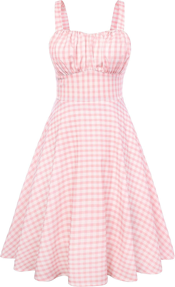 Belle Poque Womens Vintage A-line Midi Cocktail Party Dress