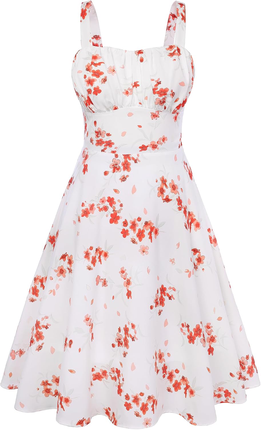 Belle Poque Womens Vintage A-line Midi Cocktail Party Dress