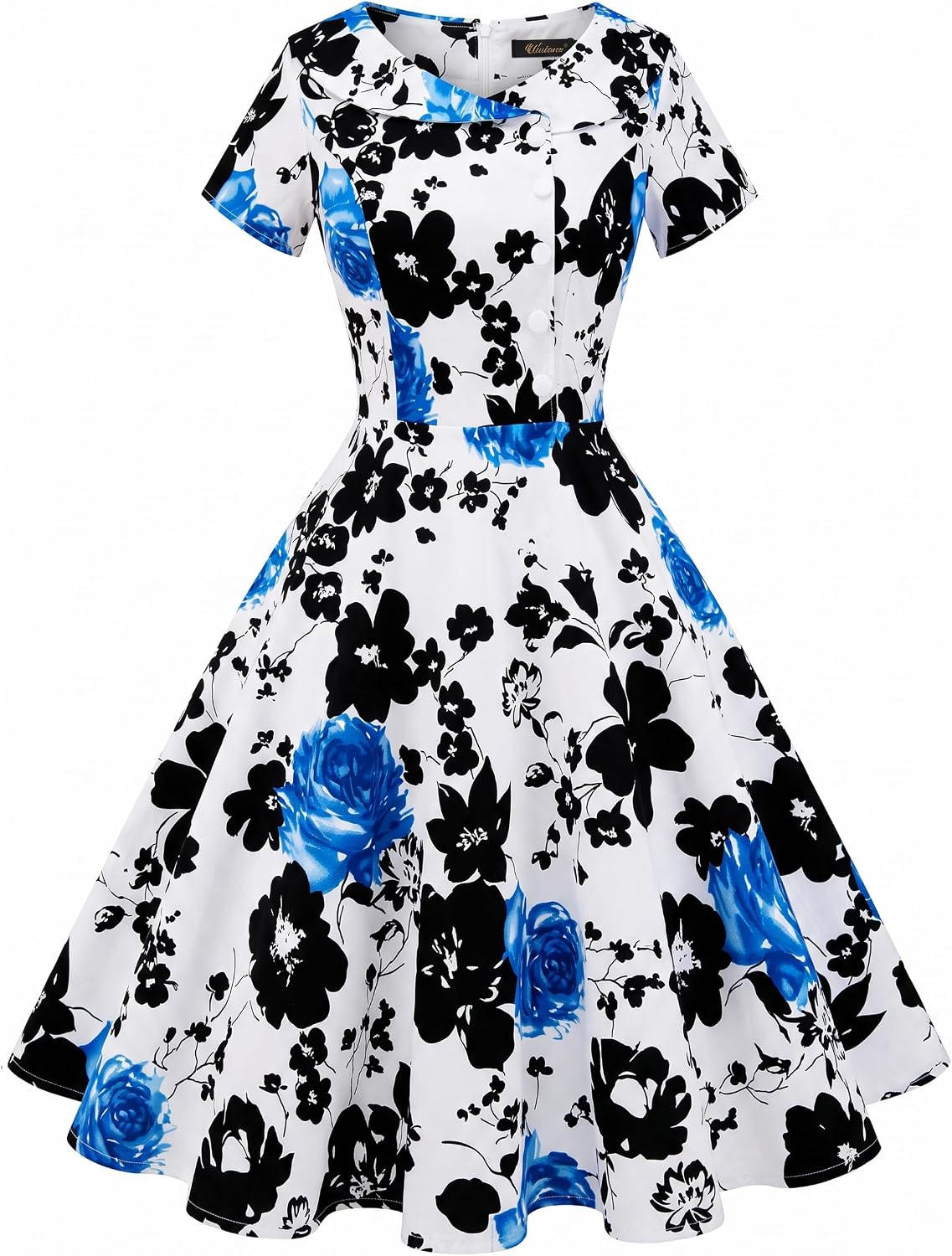 Wedtrend Women's 1950s Vintage Audrey Hepburn Style Cocktail Swing Dresses