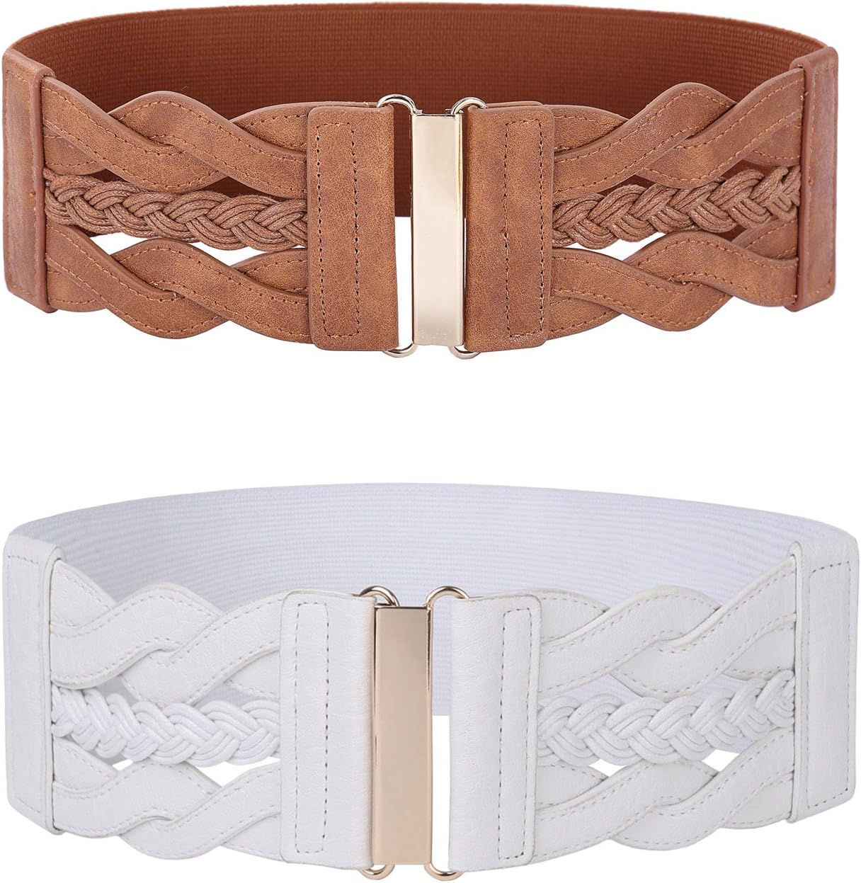 Grace Karin Women's Elastic Wide Belts Vintage Stretchy Belt Retro