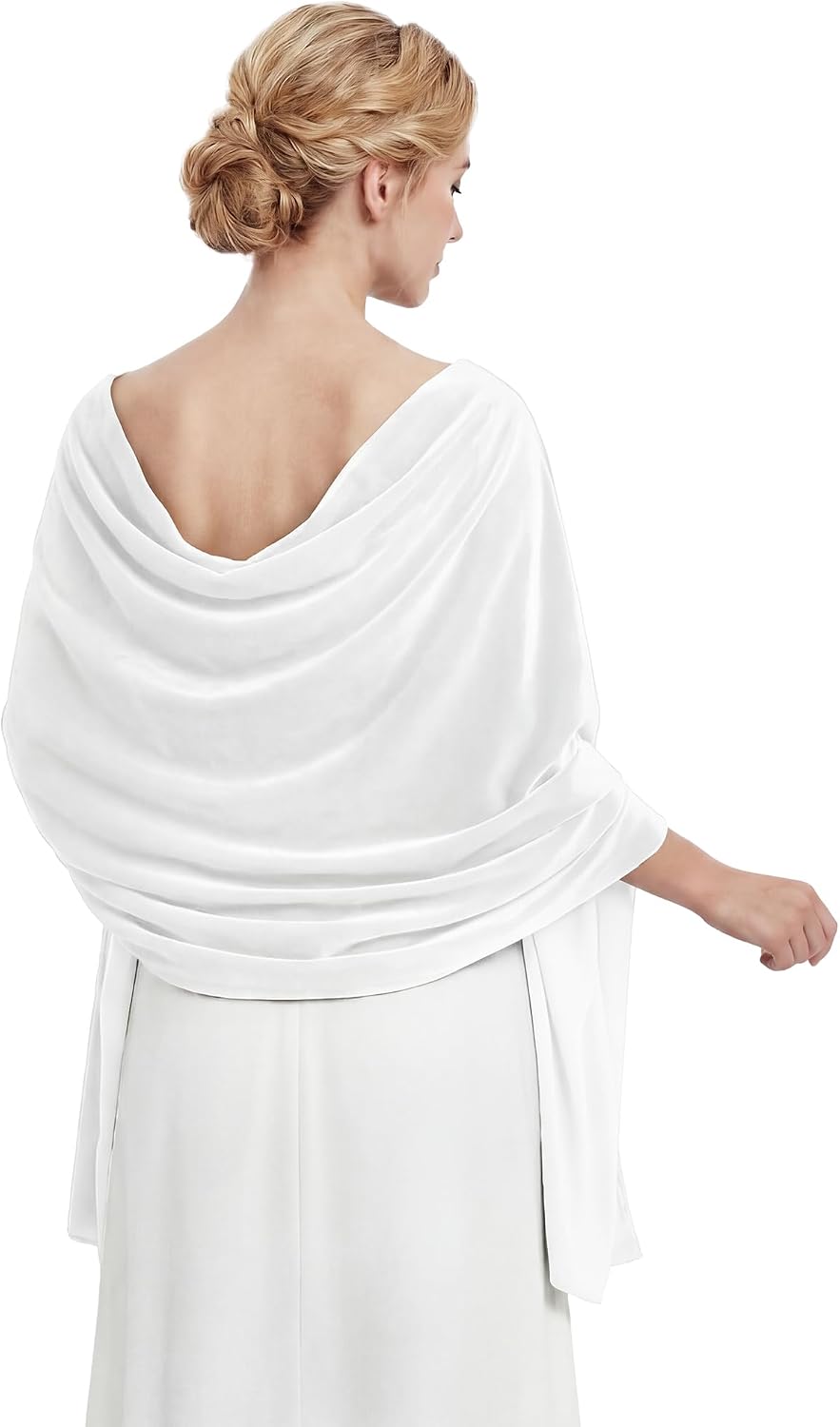 Geyoga Women Velvet Scarfs Shawl and Wrap for Evening Dresses