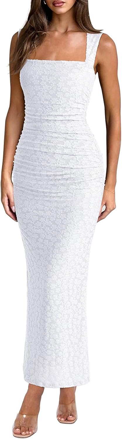 REORIA Summer Wedding Guest Maxi Dresses for Women