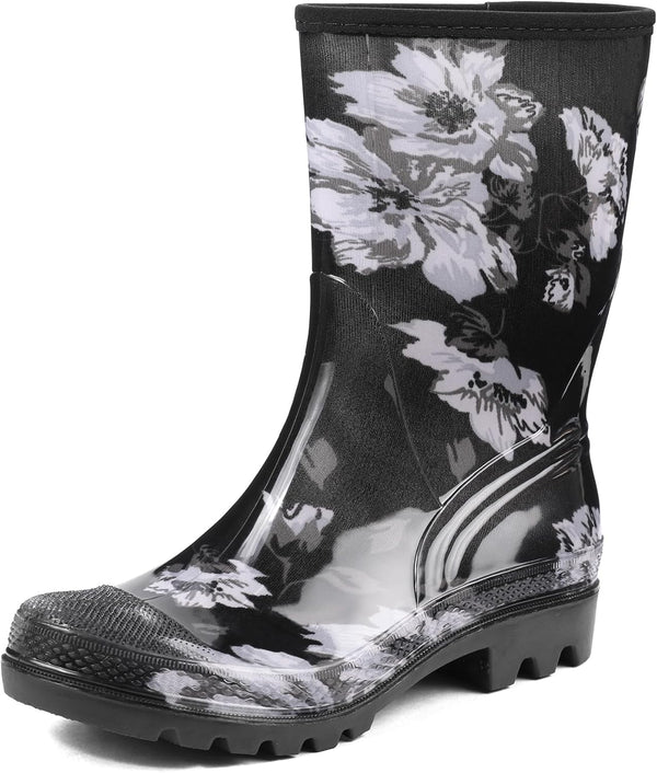 Women's Wide Calf Waterproof Rain Boots – Seamless Pvc Boots