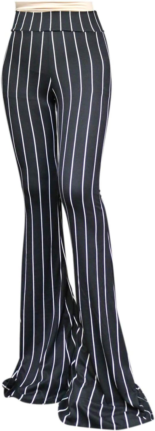Women's High Waist Wide Leg Long Palazzo Bell Bottom