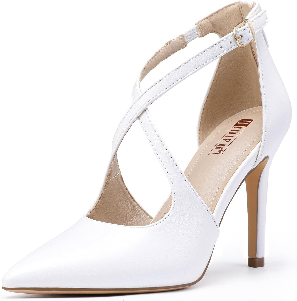 IDIFU Women's Pumps IN4 Closed Toe Stiletto High Heels Dress Shoes