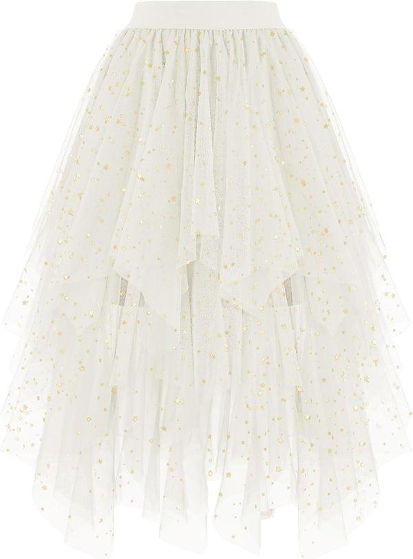 High Low Layered Puffy Fairy Tulle Skirts