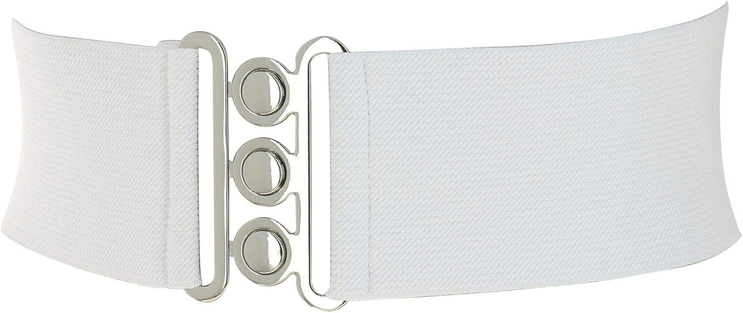 Wide Waist Elasticated Woman Belt Made In France, Gloria