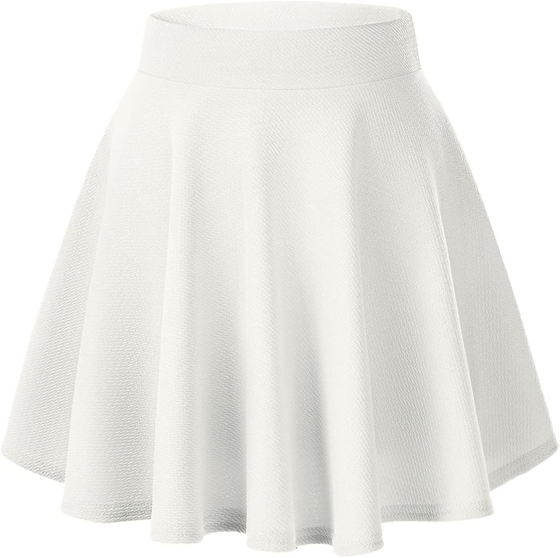 Urban CoCo Women's Basic Versatile Stretchy Flared Casual Mini Skater Skirt
