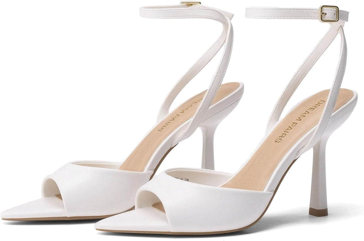 DREAM PAIRS Women's Stiletto Kitten Heeled Sandals