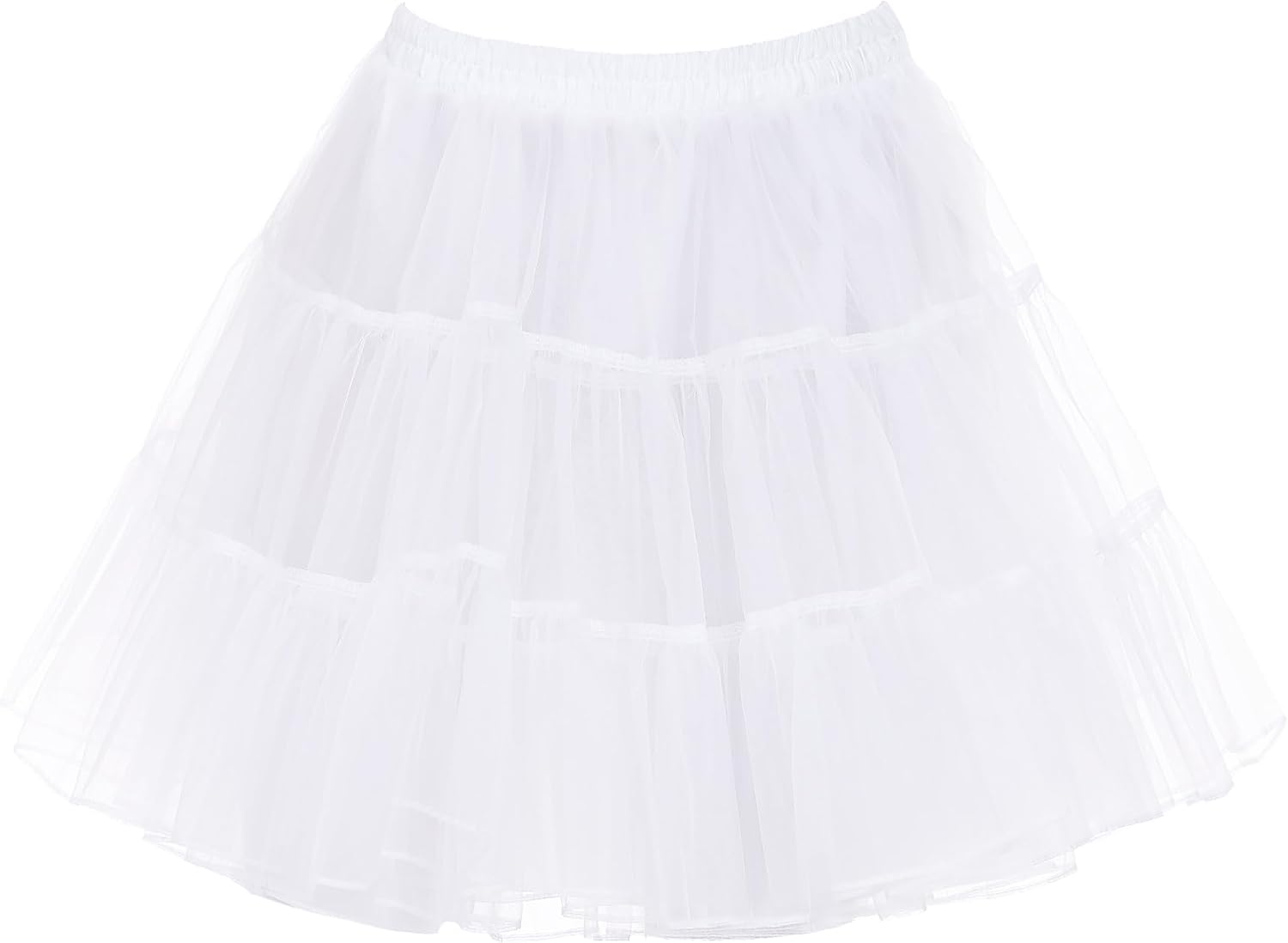 Women's 50s Vintage Petticoat A-line Underskirt Crinoline Rockabilly Tutu Skirt S-3XL Secondary image